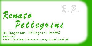 renato pellegrini business card